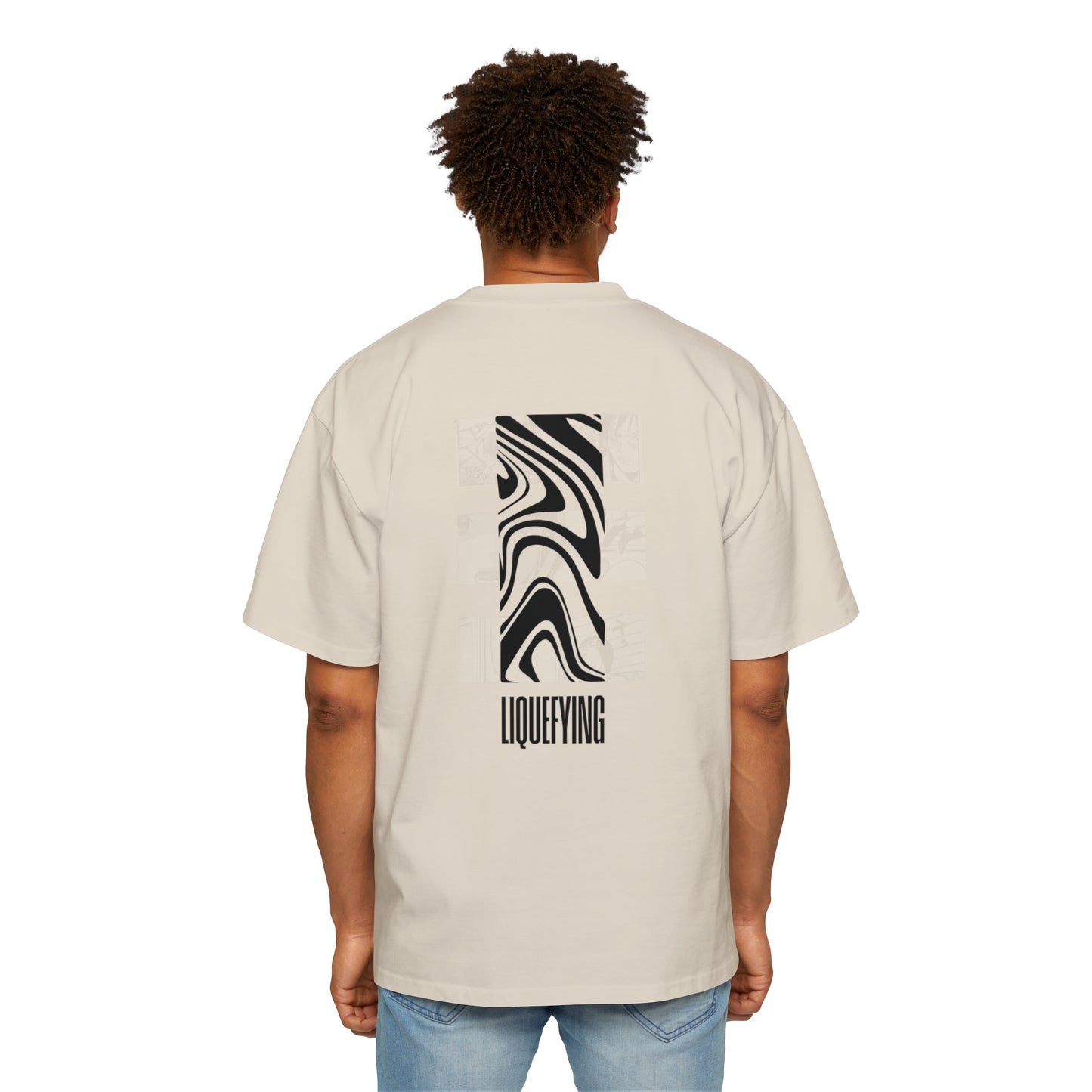 "Liquefying" Men's Heavy Oversized Tee